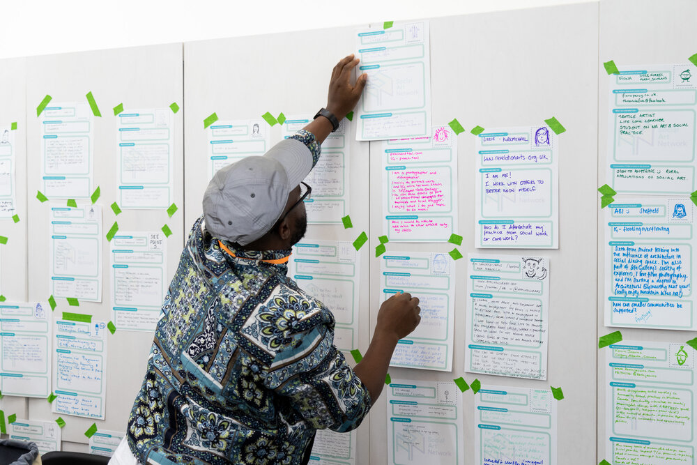 One Page Profiles at the Summit. Photo by Julian Lister, 2018.